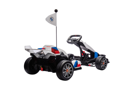 Kart electric Premier BMW, 24V, 2 motoare, alb [5]