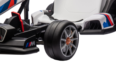Kart electric Premier BMW, 24V, 2 motoare, alb [12]