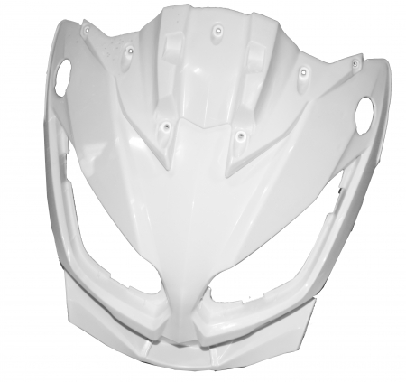 Piese motociclete - Masca fata fara ornamente alba Premier Sport