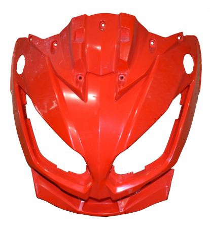 Piese motociclete - Masca fata fara ornamente rosie Premier Sport