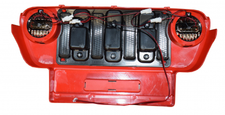 Masca fata Jeep Wrangler Rubicon rosu [1]