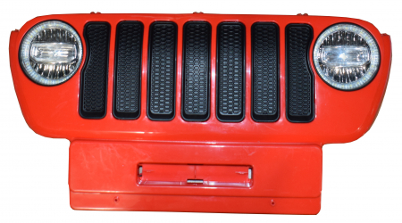 Manete - Masca fata Jeep Wrangler Rubicon rosu
