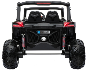 Buggy electric pentru 2 copii Premier 4x4 Superstar, cu 2 baterii, roti cauciuc EVA, scaun piele ecologica, negru [12]