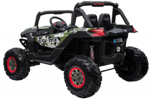 Buggy electric pentru 2 copii Premier 4x4 Superstar, cu 2 baterii, roti cauciuc EVA, scaun piele ecologica, camuflaj [4]