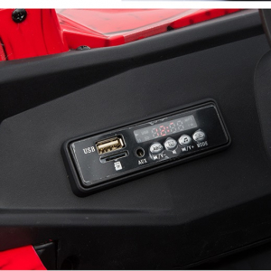 Buggy electric pentru 2 copii Premier 4x4 Superstar, cu 2 baterii, roti cauciuc EVA, scaun piele ecologica, rosu spider [9]