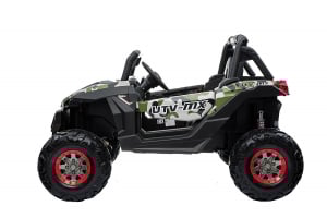 Buggy electric pentru 2 copii Premier 4x4 Superstar, cu 2 baterii, roti cauciuc EVA, scaun piele ecologica, camuflaj [5]