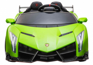 Masinuta electrica 4 x 4 Premier Lamborghini Veneno, 12V, roti cauciuc EVA, scaun piele ecologica, verde [1]