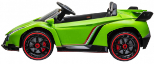 Masinuta electrica 4 x 4 Premier Lamborghini Veneno, 12V, roti cauciuc EVA, scaun piele ecologica, verde [3]