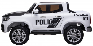 Masinuta electrica 4 x 4 Premier Mercedes X-Class Police, 12V, roti cauciuc EVA, scaun piele ecologica, alb [3]