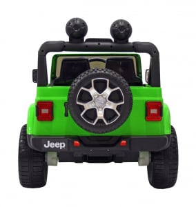 Masinuta electrica 4x4 Premier Jeep Wrangler Rubicon, 12V, roti cauciuc EVA, scaun piele ecologica, verde [3]