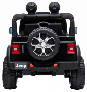 Masinuta electrica 4x4 Premier Jeep Wrangler Rubicon, 12V, roti cauciuc EVA, scaun piele ecologica, negru [2]