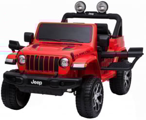 Masinuta electrica 4x4 Premier Jeep Wrangler Rubicon, 12V, roti cauciuc EVA, scaun piele ecologica, rosu [6]