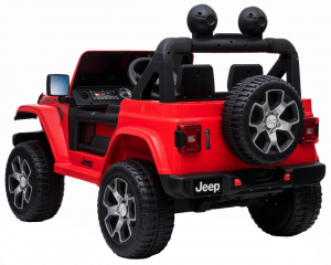 Masinuta electrica 4x4 Premier Jeep Wrangler Rubicon, 12V, roti cauciuc EVA, scaun piele ecologica, rosu [14]