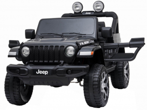 Masinuta electrica 4x4 Premier Jeep Wrangler Rubicon, 12V, roti cauciuc EVA, scaun piele ecologica, negru [9]