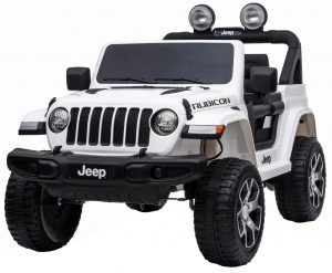 Masinuta electrica 4x4 Premier Jeep Wrangler Rubicon, 12V, roti cauciuc EVA, scaun piele ecologica, alb [10]