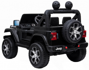 Masinuta electrica 4x4 Premier Jeep Wrangler Rubicon, 12V, roti cauciuc EVA, scaun piele ecologica, negru [11]