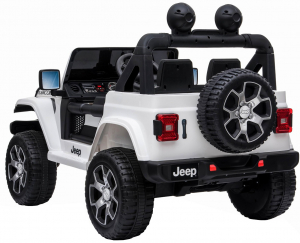 Masinuta electrica 4x4 Premier Jeep Wrangler Rubicon, 12V, roti cauciuc EVA, scaun piele ecologica, alb [14]