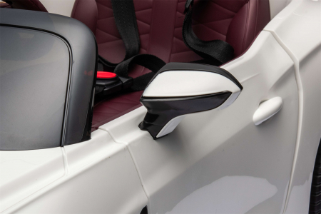 Masinuta electrica 4x4 Premier Bentley Bacalar, 12V, roti cauciuc EVA, scaun piele ecologica, alb [16]