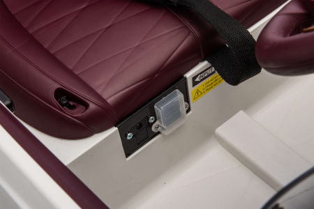 Masinuta electrica 4x4 Premier Bentley Bacalar, 12V, roti cauciuc EVA, scaun piele ecologica, alb [34]