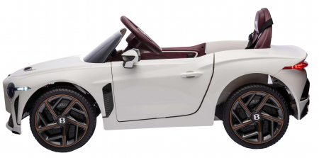 Masinuta electrica 4x4 Premier Bentley Bacalar, 12V, roti cauciuc EVA, scaun piele ecologica, alb [5]