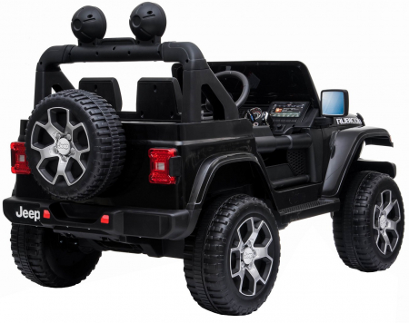 Masinuta electrica 4x4 Premier Jeep Wrangler Rubicon, 10.8V baterie Li-Ion, roti cauciuc EVA, scaun piele ecologica, negru [7]