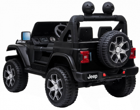 Masinuta electrica 4x4 Premier Jeep Wrangler Rubicon, 10.8V baterie Li-Ion, roti cauciuc EVA, scaun piele ecologica, negru [5]