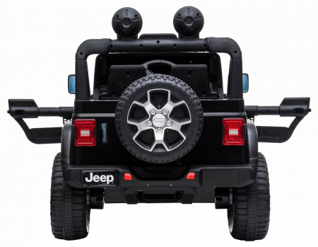 Masinuta electrica 4x4 Premier Jeep Wrangler Rubicon, 10.8V baterie Li-Ion, roti cauciuc EVA, scaun piele ecologica, negru [12]