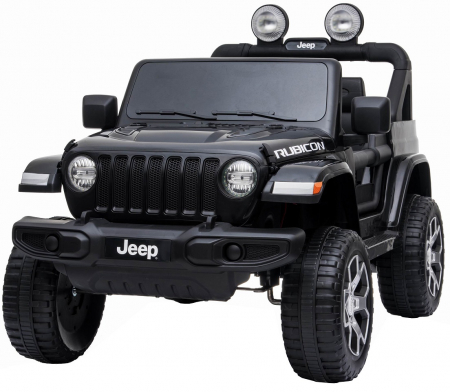 Masinuta electrica 4x4 Premier Jeep Wrangler Rubicon, 10.8V baterie Li-Ion, roti cauciuc EVA, scaun piele ecologica, negru [1]
