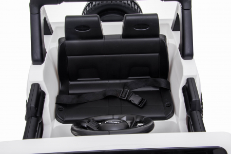 Masinuta electrica 4x4 Premier Jeep Wrangler Rubicon, 10.8V baterie Li-Ion, roti cauciuc EVA, scaun piele ecologica, alb [19]