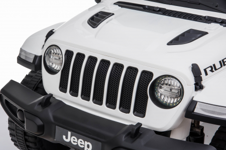 Masinuta electrica 4x4 Premier Jeep Wrangler Rubicon, 10.8V baterie Li-Ion, roti cauciuc EVA, scaun piele ecologica, alb [17]