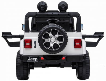 Masinuta electrica 4x4 Premier Jeep Wrangler Rubicon, 10.8V baterie Li-Ion, roti cauciuc EVA, scaun piele ecologica, alb [12]