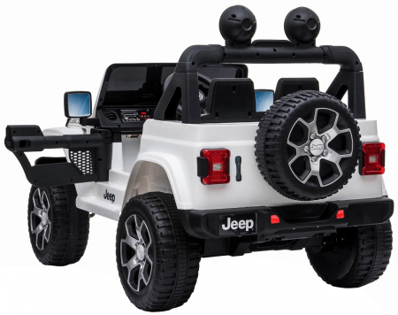 Masinuta electrica 4x4 Premier Jeep Wrangler Rubicon, 10.8V baterie Li-Ion, roti cauciuc EVA, scaun piele ecologica, alb [11]