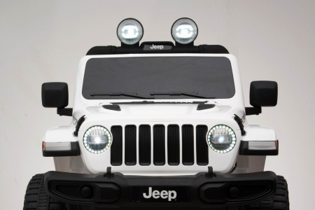Masinuta electrica 4x4 Premier Jeep Wrangler Rubicon, 10.8V baterie Li-Ion, roti cauciuc EVA, scaun piele ecologica, alb [25]