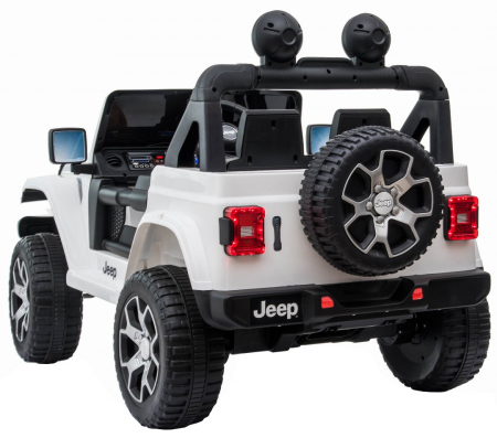 Masinuta electrica 4x4 Premier Jeep Wrangler Rubicon, 10.8V baterie Li-Ion, roti cauciuc EVA, scaun piele ecologica, alb [26]