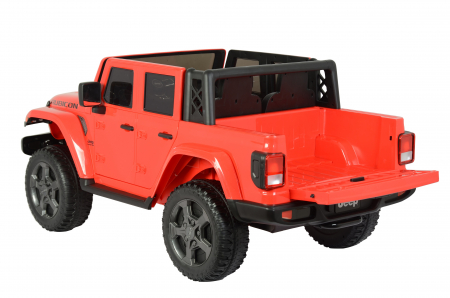 Masinuta electrica Premier Jeep Gladiator Rubicon, 12V, 2 copii, roti cauciuc EVA, scaun piele ecologica, rosu [5]