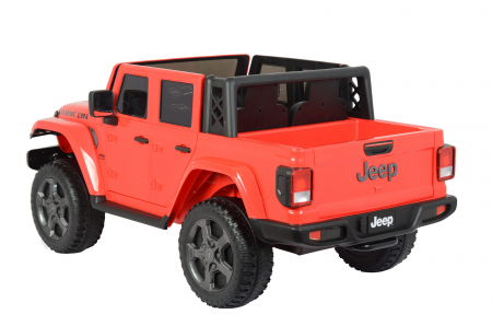 Masinuta electrica Premier Jeep Gladiator Rubicon, 12V, 2 copii, roti cauciuc EVA, scaun piele ecologica, rosu [6]
