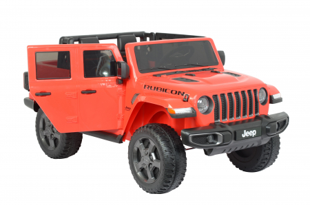 Masinuta electrica Premier Jeep Gladiator Rubicon, 12V, 2 copii, roti cauciuc EVA, scaun piele ecologica, rosu [9]