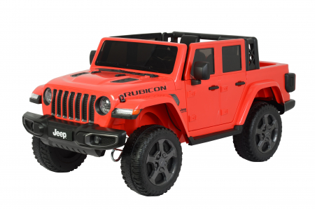 Masinuta electrica Premier Jeep Gladiator Rubicon, 12V, 2 copii, roti cauciuc EVA, scaun piele ecologica, rosu [1]