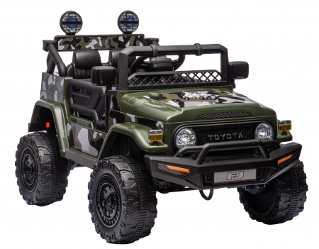 Masinuta electrica Premier Toyota FJ Cruiser, 12V, roti cauciuc EVA, scaun piele ecologica, camuflaj [7]