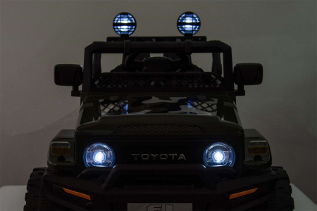 Masinuta electrica Premier Toyota FJ Cruiser, 12V, roti cauciuc EVA, scaun piele ecologica, camuflaj [17]