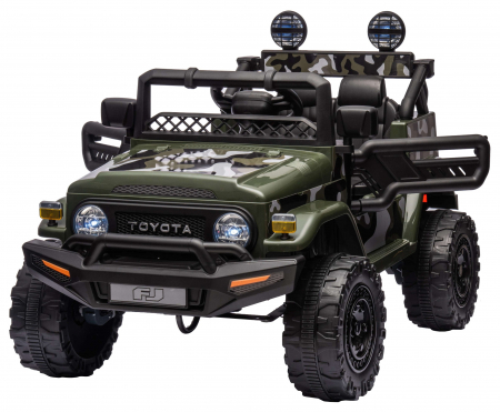 Masinuta electrica Premier Toyota FJ Cruiser, 12V, roti cauciuc EVA, scaun piele ecologica, camuflaj [9]
