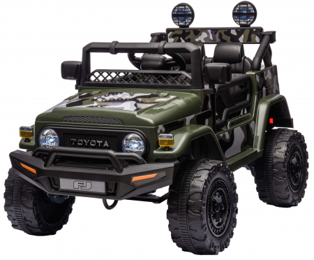 Masinuta electrica Premier Toyota FJ Cruiser, 12V, roti cauciuc EVA, scaun piele ecologica, camuflaj [3]