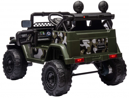 Masinuta electrica Premier Toyota FJ Cruiser, 12V, roti cauciuc EVA, scaun piele ecologica, camuflaj [10]