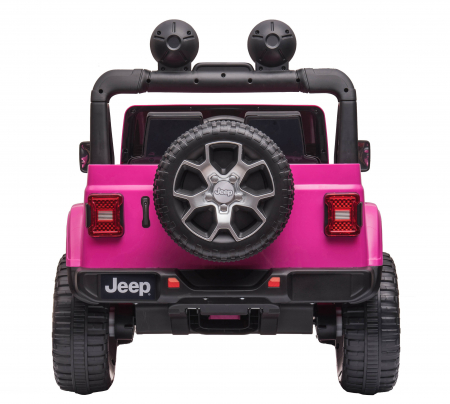 Masinuta electrica 4x4 Premier Jeep Wrangler Rubicon, 12V, roti cauciuc EVA, scaun piele ecologica, roz [6]