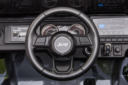 Masinuta electrica 4x4 Premier Jeep Wrangler Rubicon, 12V, roti cauciuc EVA, scaun piele ecologica, camuflaj [16]