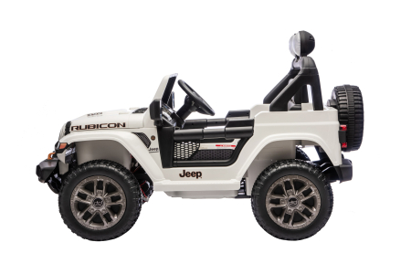 Masinuta electrica 4x4 Premier Jeep Wrangler Rubicon, 24V, 4x200W, roti cauciuc EVA, scaun piele ecologica, alb [9]