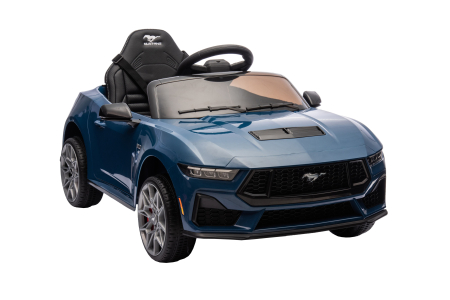 Masinuta electrica Premier Ford Mustang GT Convertible, 12V, roti cauciuc EVA, scaun piele ecologica, albastru [9]