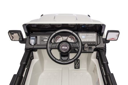 Masinuta electrica 4x4 Premier Jeep Wrangler Rubicon, 24V, 4x200W, roti cauciuc EVA, scaun piele ecologica, alb [17]