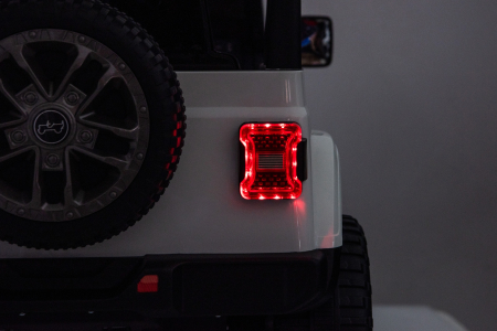 Masinuta electrica 4x4 Premier Jeep Wrangler Rubicon, 24V, 4x200W, roti cauciuc EVA, scaun piele ecologica, alb [19]