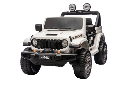 Masinuta electrica 4x4 Premier Jeep Wrangler Rubicon, 24V, 4x200W, roti cauciuc EVA, scaun piele ecologica, alb [6]